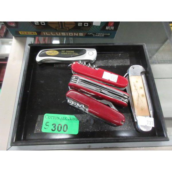 5 Assorted Folding Knives - Preowned - As Is