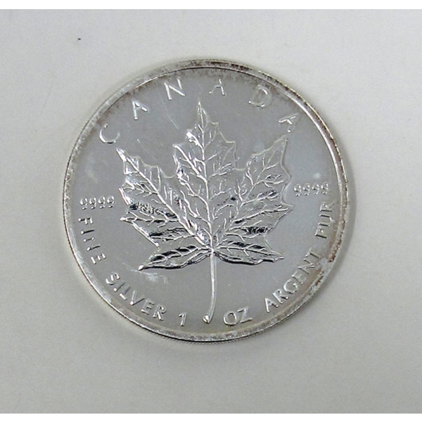 1 Oz .9999 Silver 2009 Maple Leaf Coin 
