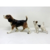 Image 1 : Vintage Cast Iron Terrier & Japan Porcelain Beagle 