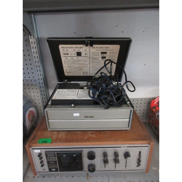 Vintage Argus Projector & Roberts Stereo Receiver
