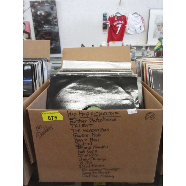 50 Vintage Vinyl LP Records - Hip Hop & Electronic