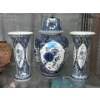 Image 1 : 3 Piece Delft Blue Boch Porcelain Cabinet Set