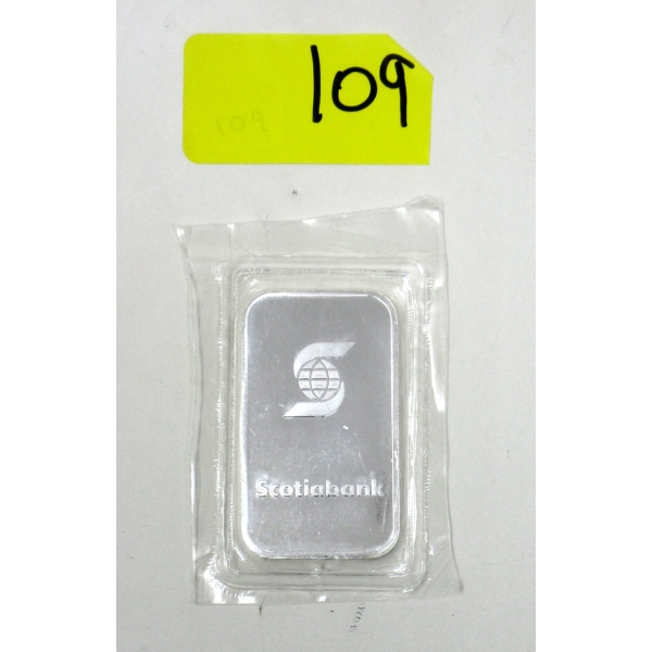 1 Oz .999 Silver Scotiabank Investor Bar 