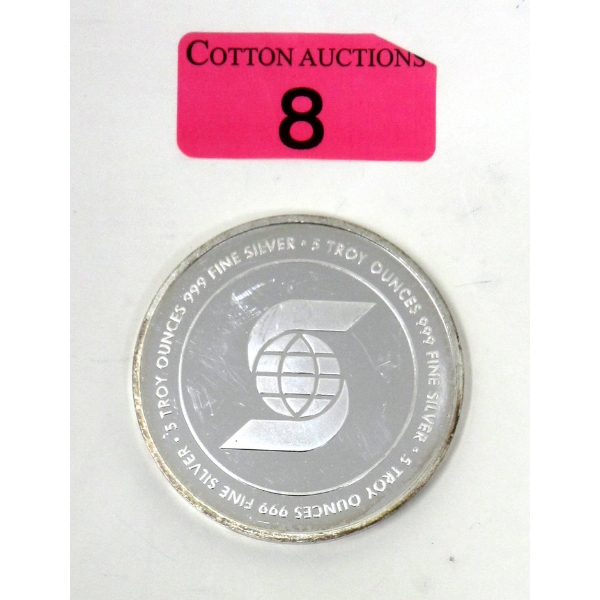 5 Oz .999 Silver Scotiabank Investor Round