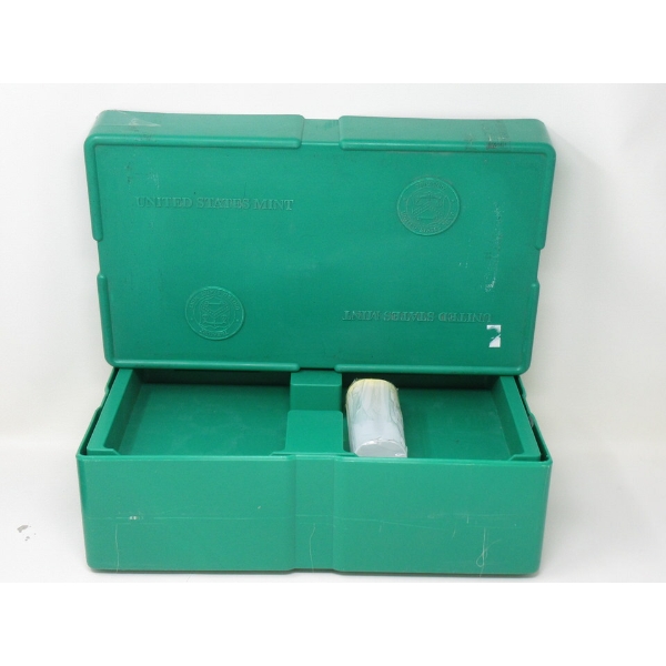 Green US Mint Bullion Box & 1 Coin Tube