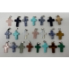 Image 1 : 20 Assorted Gemstone Cross Pendants