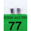 Image 1 : New Purple Amethyst Sterling Silver Stud Earrings
