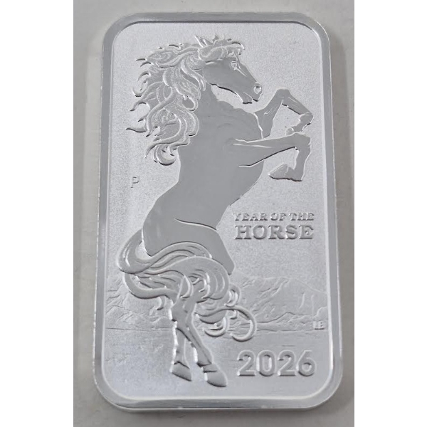 1 Oz .9999 Silver Year of the Horse Coin 