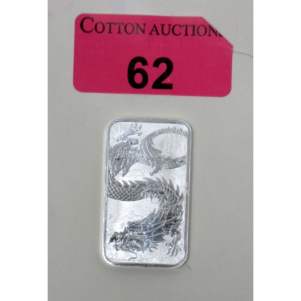 1 Oz .9999 Silver 2023 Year of the Dragon Legal Tender Coin 