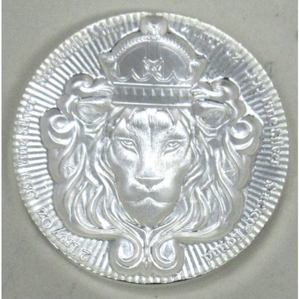 2 Oz .999 Silver Stackable Scottsdale Lion Round 