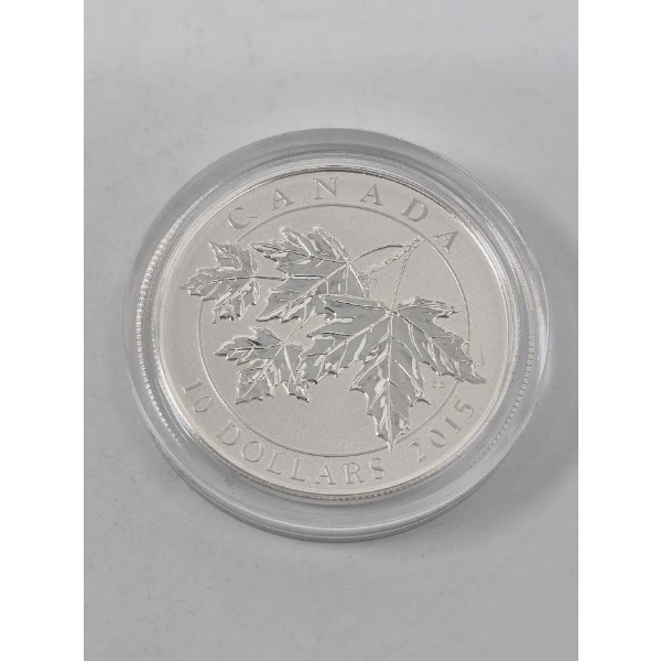 1/2 Oz .9999 Silver 2015 Canada Maple Leaf Coin