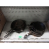 Image 1 : 12 Cast Iron Skillets - Preowned - As Is