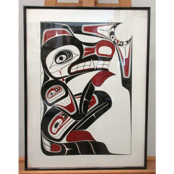 Richard Shorty Ltd. Edition Print - "Wolf & Moon" 