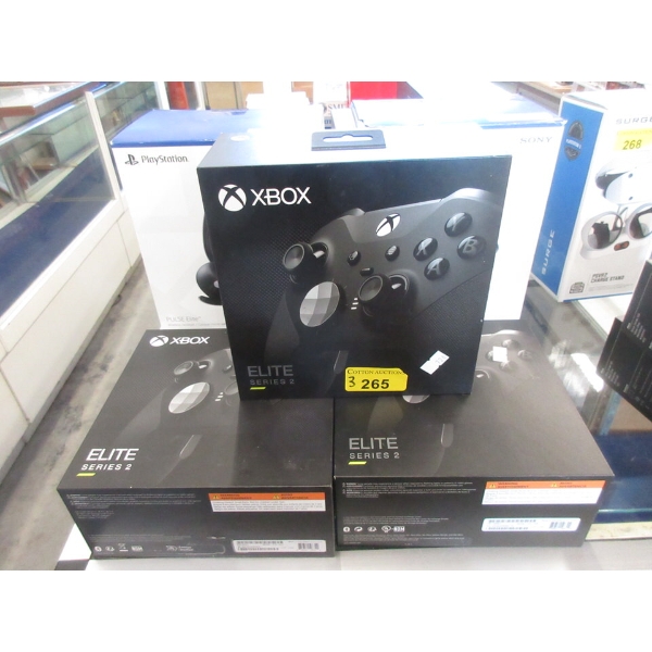 3 Xbox Elite Series 2 Wireless Controllers - Black