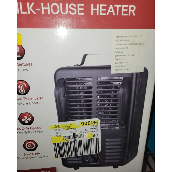 Milk-House Heater - Customer Return