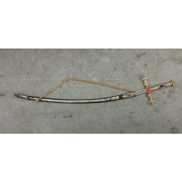 Replica Curved Sword - 28" Total Length 