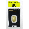 Image 1 : 1/4 Oz .9999 Fine Gold Argor-Heraeus Certified Bar 