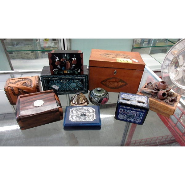 10 Collectable Boxes - Preowned