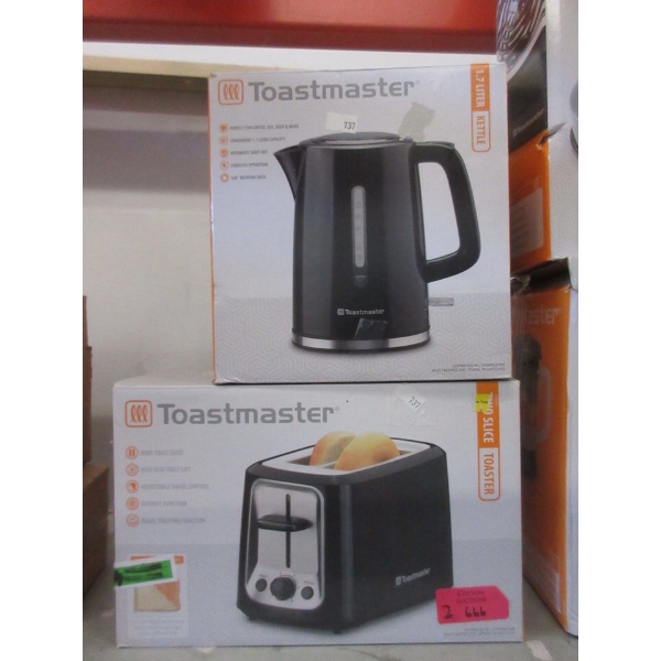 Toastmaster 2-Slice Toaster & 1.7 L Electric Kettle