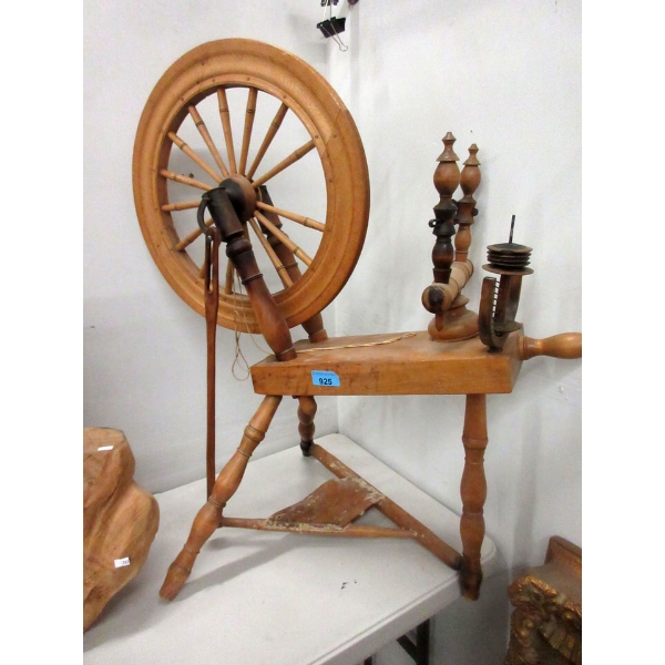 Wood Spinning Wheel - Appears to be complete