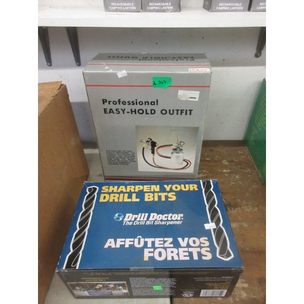 Drill Doctor Bit Sharpener & Easy-Hold Sprayer