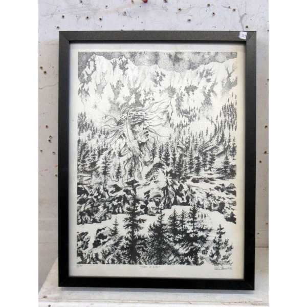 1992 Dennis Morrison Pencil Signed Print