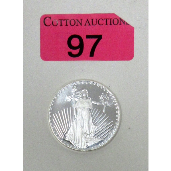 1 Oz .999 Silver St. Gaudens Round SilverTowne Mint 