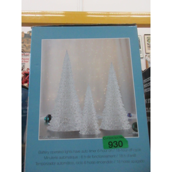 Set of 3 Trees with Colour Changing Lights 