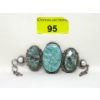Image 1 : Sajen .925 Silver Carved Gemstone Bracelet