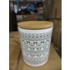 Image 1 : 6 New Dowan Ceramic Canisters with Bamboo Lids
