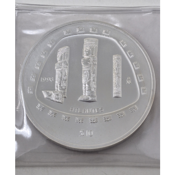 5 Oz .999 Silver 1998 Mexican Libertad Coin 