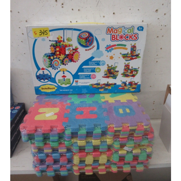 1 New Magical Blocks Toy & 4 Eva Puzzle Mats