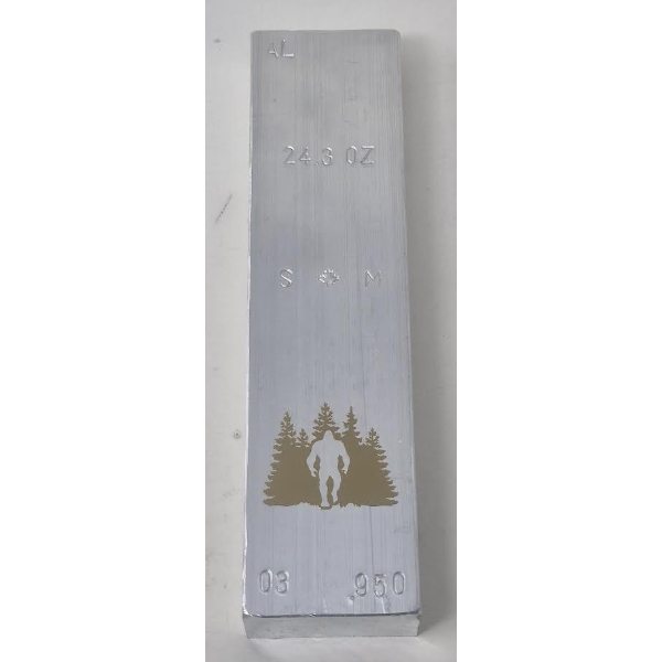 24.3 Oz .950 Fine Aluminum Sasquatch Mint Bar