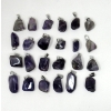 Image 1 : 24 New Polished Amethyst Pendants