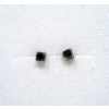 Image 1 : New Quarter Carat Black Diamond Sterling Silver Earrings