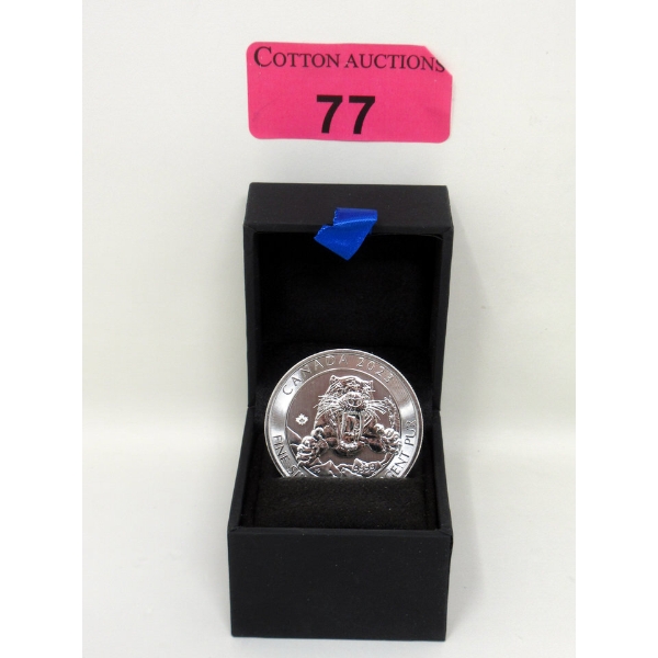 2 Oz .9999 Silver 2023 Sabretooth Tiger Coin 