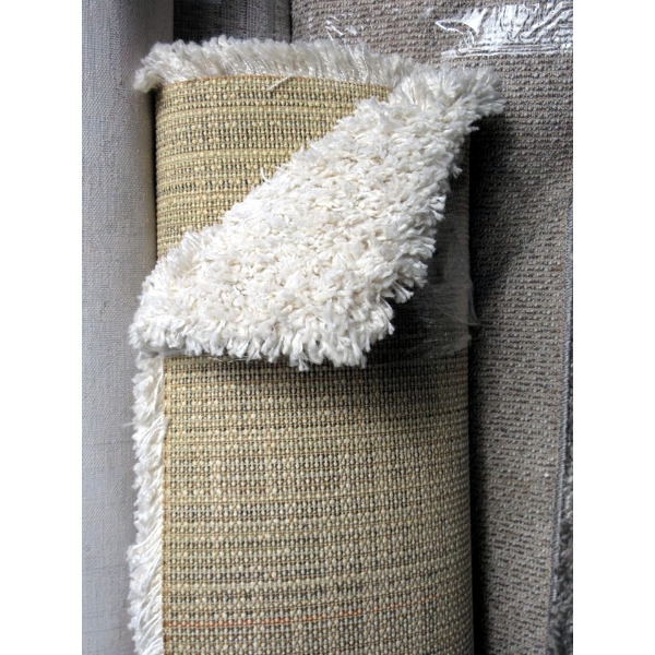 5' x 7' White Shag Area Carpet 