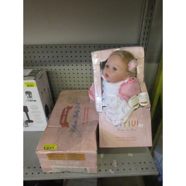 2 Ziyiui "Baby So Real" Dolls in Boxes
