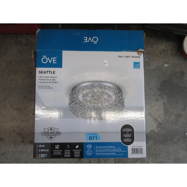 Ove "Seattle" LED Flush Mount Light
