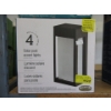 Image 1 : Pack of 4 Solar Post Accent Lights - Bronze Finish