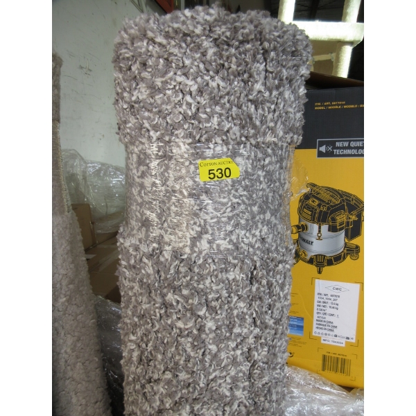5' x 7' Grey Speckled Shag Area Carpet