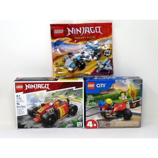 3 New LEGO  Building Toy Sets - Age 4+, 6+ & 7+