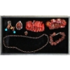 Image 1 : 7 Piece Lot of Amber Resin Jewelry - Preowned