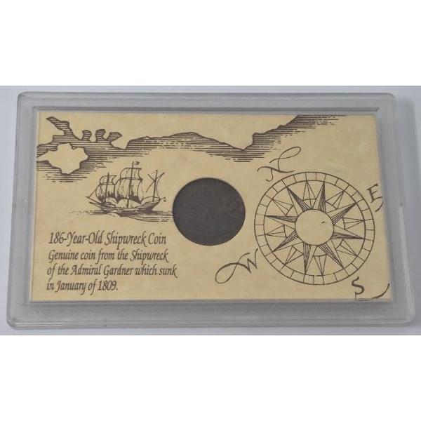 Genuine Shipwreck Coin From The Admiral Gardner 