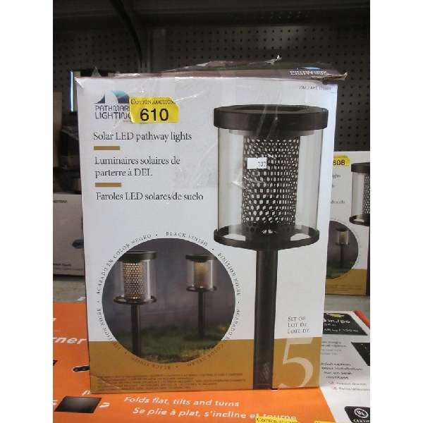 5 Pack of Solar LED Pathway Lights