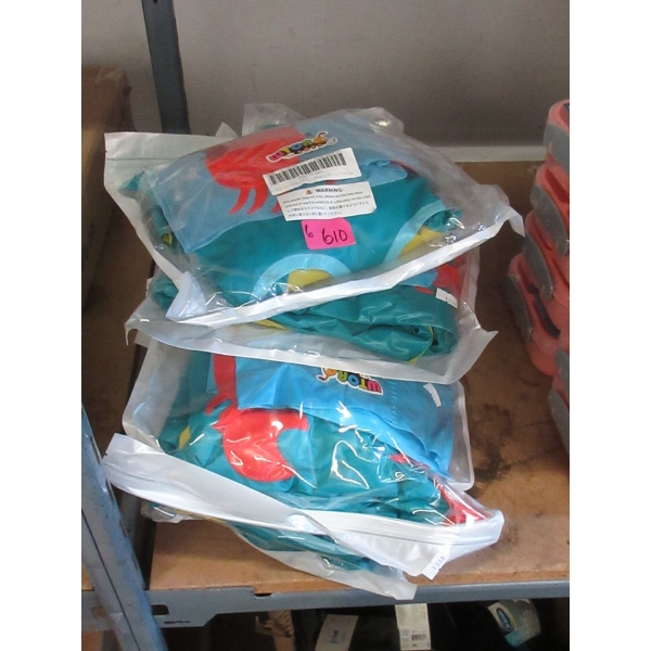 6 New 3 Piece Swimming Ring & Arm Floats Sets