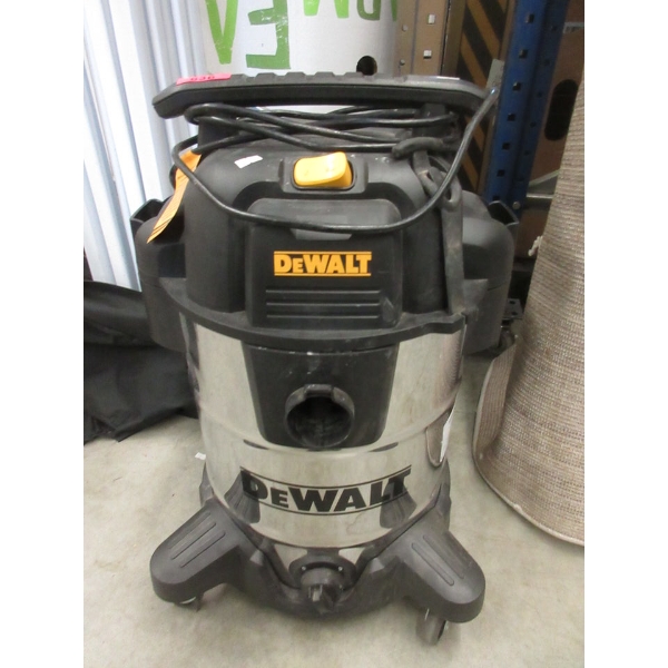 DeWalt 38L Stainless Steel Wet/Dry Shop Vac - No Hose