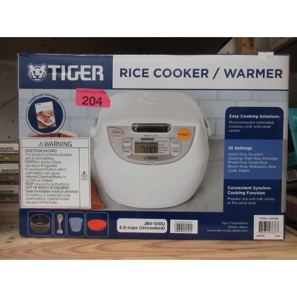 Tiger Rice Cooker / Warmer - Model: JBV-S10U
