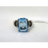 Image 2 : Three .925 Sterling Silver Crystal Gemstone Rings