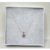 Image 2 : New Amethyst & Diamond Necklace